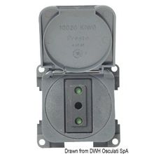 Osculati Bipolar earth plug dark grey, 14.653.01