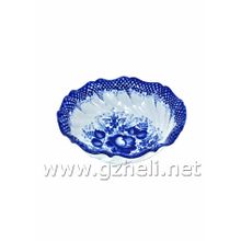 Салатница "Нежность" №4. Гжельский фарфор. арт. 1517