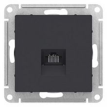 Розетка компьютерная 1xRJ45 Cat.5 ATLASDESIGN, карбон |  код. ATN001083 |  Schneider Electric