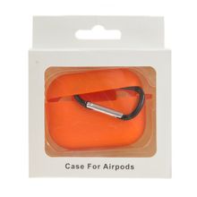 Силиконовый чехол AirPods Pro Slim + карабин, orange