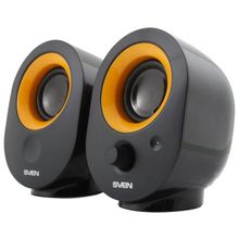 sven (sven 316, чёрный, usb, акустическая система 2.0, мощность 2х2 Вт(rms)) sv-0120316bl