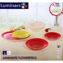 Столовый сервиз Luminarc AMBIANTE FLOWERFIELD 19+6 предметов 6 персон ОАЭ 45608 J8374