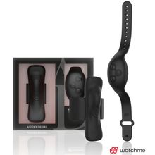 DreamLove Черная вибровкладка в трусики с пультом-часами Anne s Desire Vibro Panty Wireless Watchme (черный)