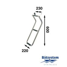 Batsystem Трап транцевый Batsystem BUT32AL 600 x 230 220 мм 3 ступеньки