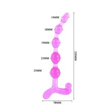 Розовый анальный стимулятор - 22 см.