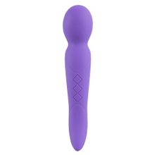 Фиолетовый вибратор Rechargeable Dual Motor Vibe - 22 см. Фиолетовый