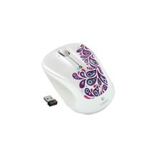 Logitech Wireless Mouse M325 White Paisley White USB [910-003021]