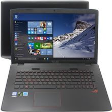 Ноутбук ASUS ROG GL752VW    90NB0A42-M07080    i7 6700HQ   12   2Tb   DVD-RW   GTX960M   WiFi   BT   Win10   17.3"   3.05 кг