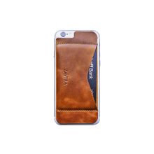 Кошелек-накладка на iPhone 6 6s, коричневый
