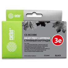 Картридж струйный Cactus CS-BCI3BK черный для Canon BJC-3000 6000 6100 6200 6200S S400 S450 i560 i56