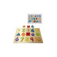 Солнышко C121 Рамка-вкладыш  "Цифры и формы"