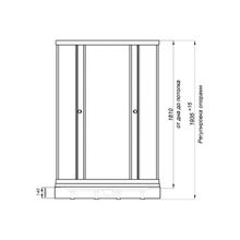 Душевой уголок Triton Классика-В1 (100x100) (стекло с узором) (средний поддон)