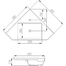 Тумба с раковиной Акватон Кантара 78, 1A205601ANW70