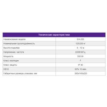 EH250 Таль электрическая (220В;г п=125 250кг;h=12 6м)