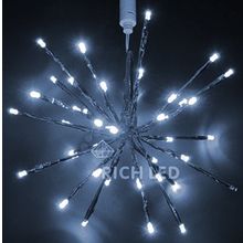 Rich LED RL-TB30C-W Уличная светодиодная гирлянда Ёжик-трансформер 30 см, белый, пост свечение