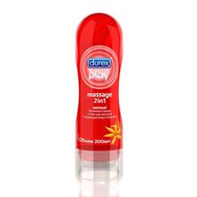 Durex Интимная смазка и гель для массажа DUREX Massage 2in1 Sensual с иланг-илангом - 200 мл.