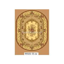 Люберецкий ковер Супер акварель 99101-55 овалный, 1.5 x 2.3