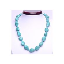 Бусики-Колечки Бусы Прес. Бирюза "Настроение" арт.ПБР-8(14)-48-3