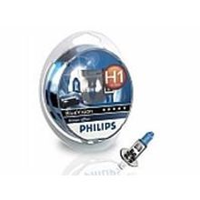 Лампа галоген 12V Н1 55W P14.5s Philips Blue WhiteVision Ultra 12258BVU WVSM