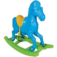 Pilsan 07-908 Лошадка-качалка WINDY HORSE бегущая - белый, синий