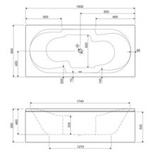 Cezares Акриловая ванна 42-FOR TWO