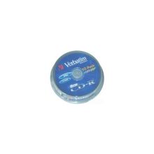 CD-R 8cm 210Mb 24x CakeBox (10шт) Color Verbatim [43413]