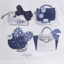 Mayoral для девочки леггинсы и футболка бело-синий