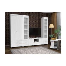 Система Мебели Гостиная Монако-2 белое дерево