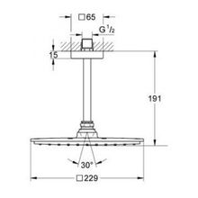 Верхний душ Grohe Rainshower Allure (26055000) (229 мм)