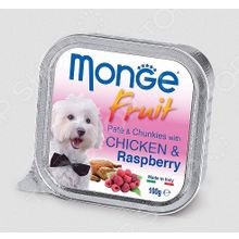 Monge Fruit Pate & Chunkies wit Chicken & Raspberry