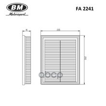 Фильтр Воздушный BM-Motorsport арт. FA2241