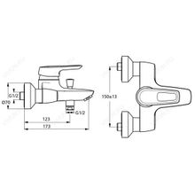 Ideal Standard Смеситель CeraMix Blue B9490AA