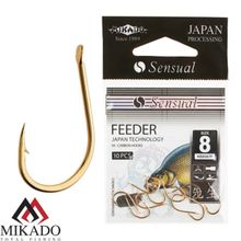 Крючки Mikado SENSUAL - FEEDER № 10 G (с лопаткой)( 10 шт.)