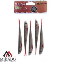 Червь силиконовый Mikado SAIRA "съедобная резина" 17 см.   3D PIKE ( 3 шт.)