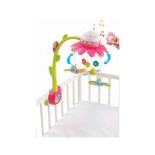 Smoby Мобиль муз. на кроватку Цветок, розовый 110112