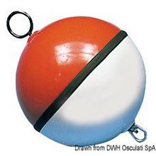 Osculati Buoy white red filled w polyurethane 1000 mm, 33.172.14