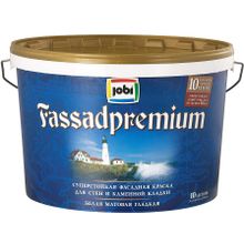 Jobi Fassadpremium 10 л белая морозостойкая