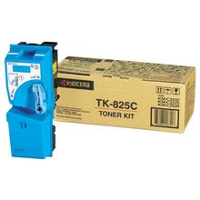 Тонер картридж kyocera tk-825c голубой для km-c2520 c3225 c3232 (7 000стр) (1t02fzceu0)