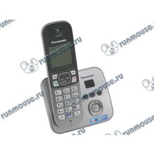 Радиотелефон Panasonic "KX-TG6821RUM", DECT, с опред.номера, с автоотв., серый [128034]