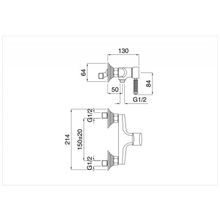 Смеситель для душа CEZARES OLIMP-DM-L OLIMP-DM-02-L