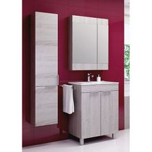 Aqwella Пенал для ванной Бриг 30 П3 подвесной, седой дуб