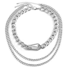 Многослойное колье "Карабин" (арт. 83393-2)