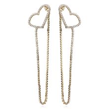 Длинные серьги "Сердечко" (арт. 78601-1)