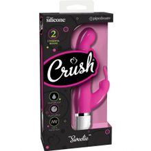Розовый вибратор-кролик Crush Sweetie - 18,2 см. (234785)