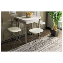 Трия Лион (мини) Стол обеденный с хромированными ножками