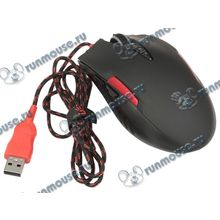 Оптическая мышь A4Tech "Bloody V2M", 7кн.+скр., черно-красный (USB) (ret) [125698]