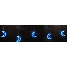 Rich LED Луны 3*0.5 м, цвет: синий. Прозрачный провод.