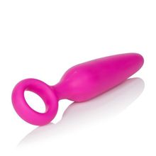 California Exotic Novelties Розовая вибропробка Booty Call Booty Gliders - 9,5 см. (розовый)