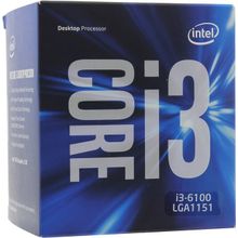 Процессор CPU Intel Core i3-6100 BOX 3.7 GHz   2core   SVGA HD Graphics 530   0.5+ 3Mb   51W   8 GT   s LGA1151