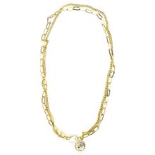 Многослойное колье "Монета" (арт. 80443-4)